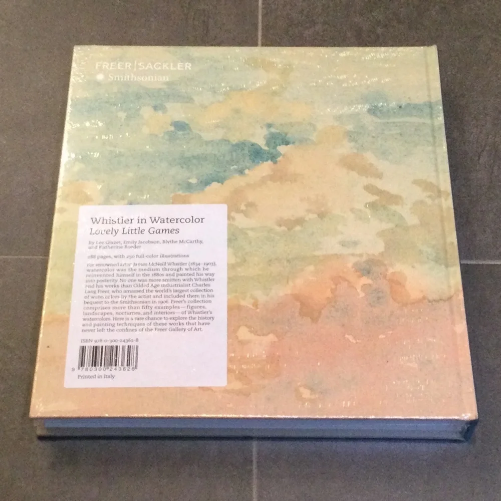 NWT “Whistler in Watercolor, Lovely Little Games” by Lee Glazer hardcover book